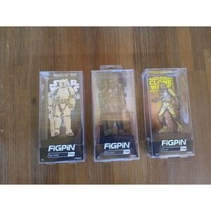 FiGPiN Paz Vizsla #1318,‎ Paz Vizsla #1322, Bossk #1238 Bundle Star Wars Disney